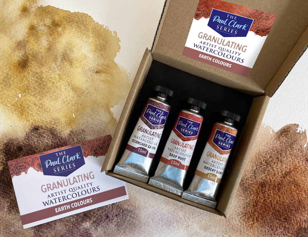 The Paul Clark Series, Granulating Paint Sets - Earth Colours Set